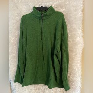 The North Face Men’s 1/4 Zip Green Fleece Long Sleeve Pullover. XXL. Style: A7RF